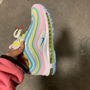air max 97 pink blue yellow